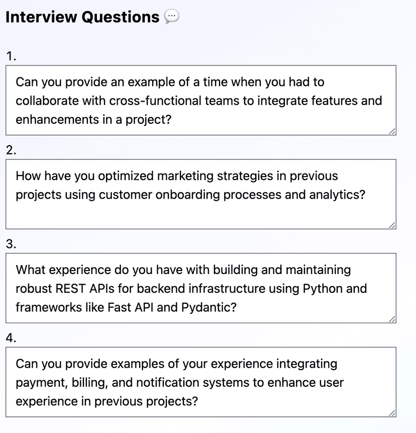 Interview Questions