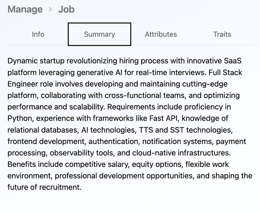 Job Summary