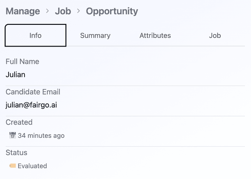 Opportunity Info