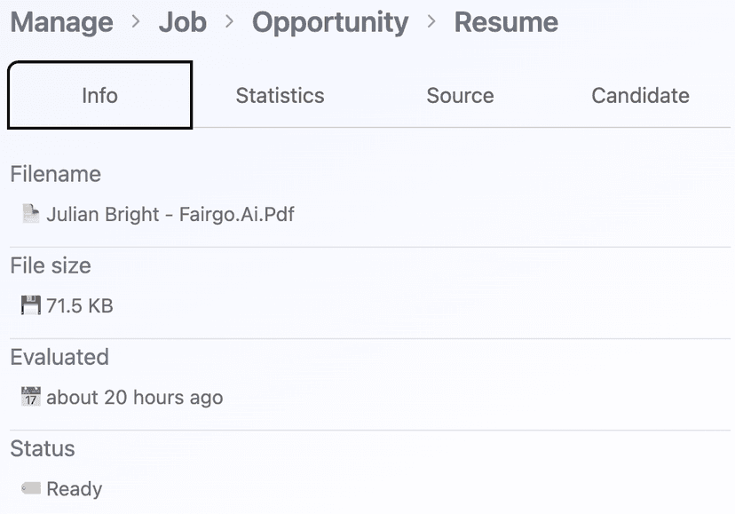 Opportunity Info