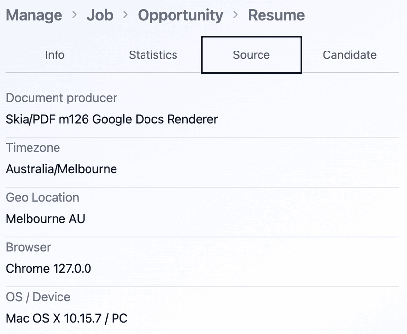 Resume Source