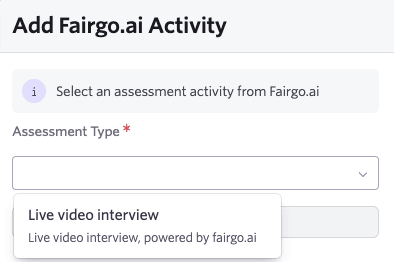 Configure ashby activity