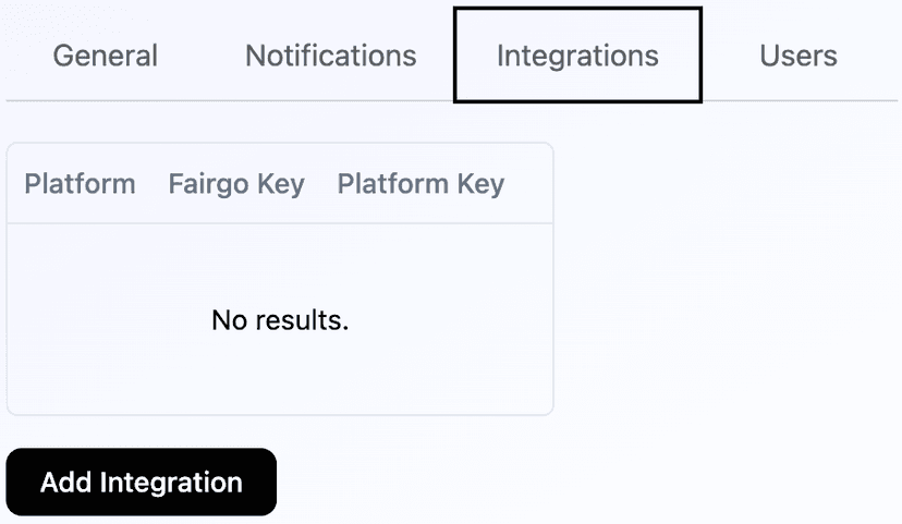 Configure integrations